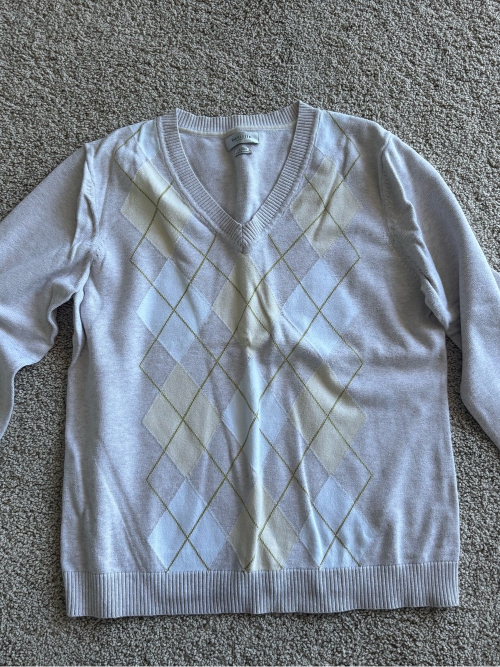 Van Heusen Light Tan V-Neck Sweater